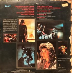 The Terminator Original Soundtrack LP Plak - Görsel 3