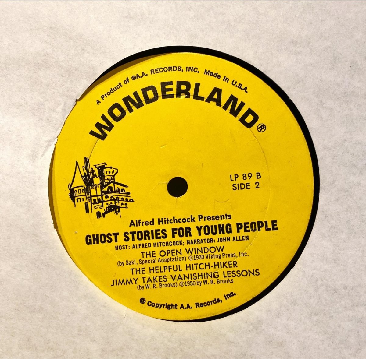 Alfred Hitchcock ‎– Ghost Stories For Young People LP Plak - Görsel 2