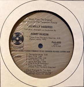 Henry Mancini ‎– The Molly Maguires (Music From The Original Motion Picture Soundtrack) LP Plak - Görsel 2