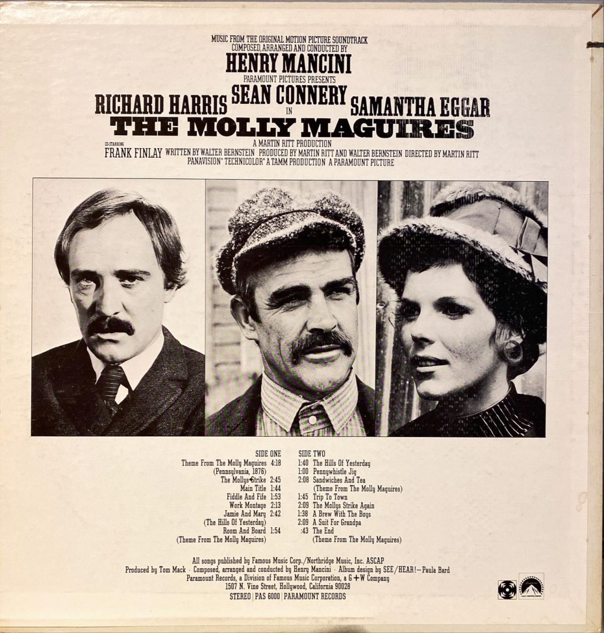 Henry Mancini ‎– The Molly Maguires (Music From The Original Motion Picture Soundtrack) LP Plak - Görsel 3