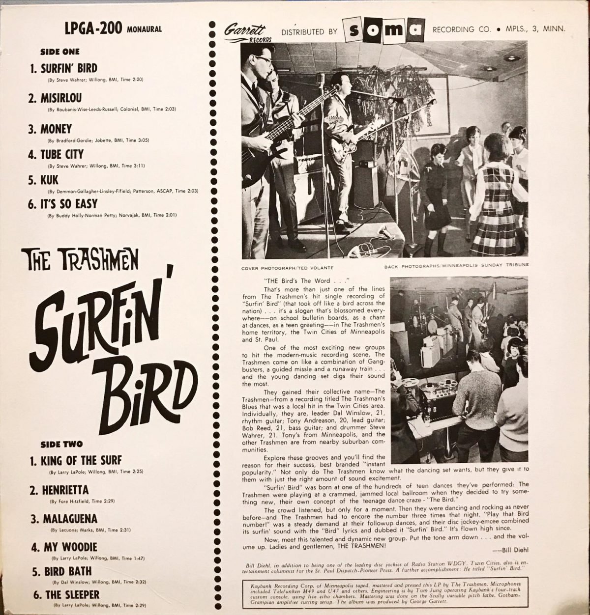 The Trashmen ‎– Surfin' Bird LP Plak - Görsel 2