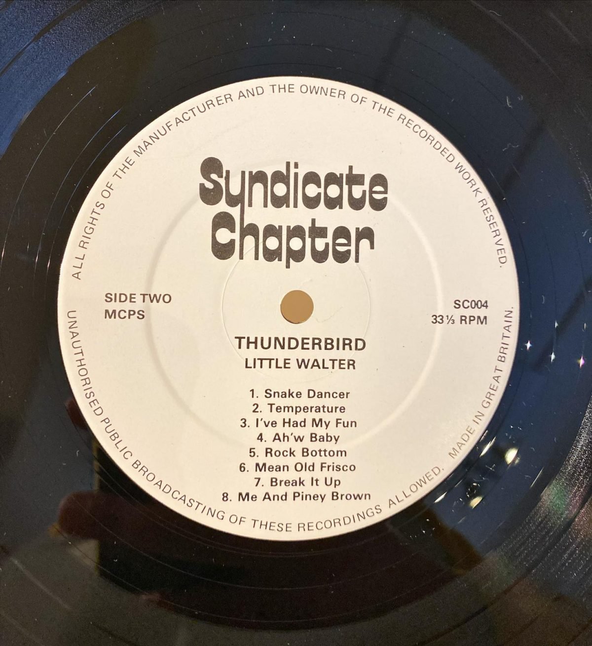 Little Walter ‎– Thunderbird LP Plak - Görsel 3