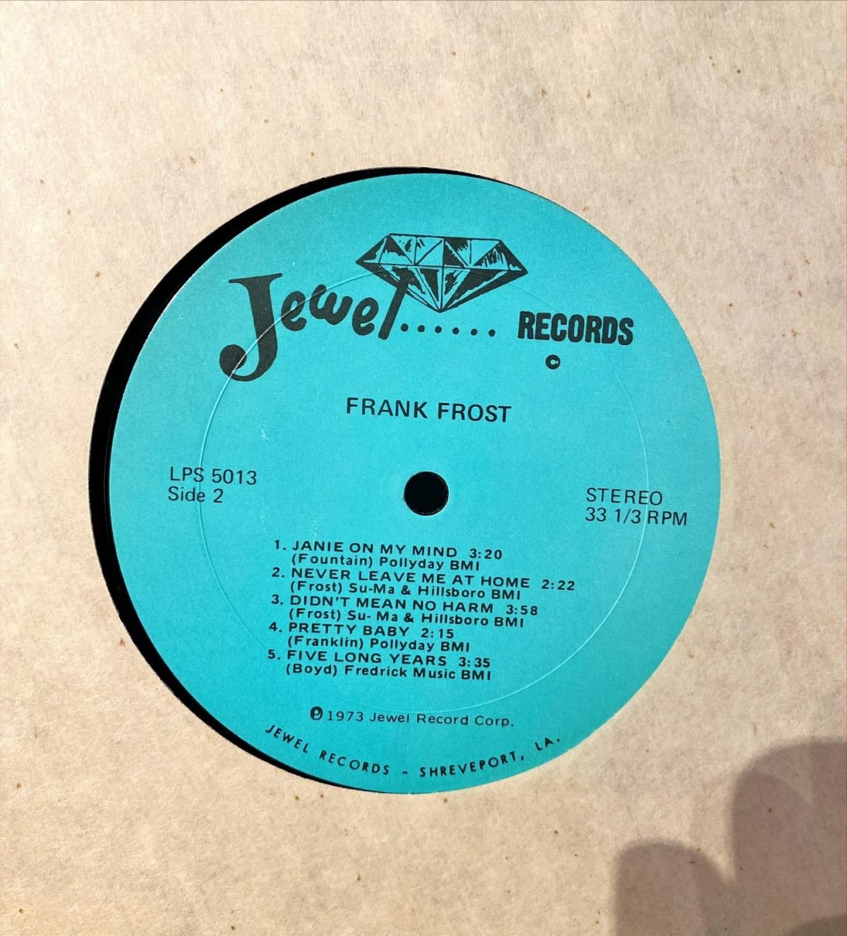 Frank Frost ‎– Frank Frost LP Plak - Görsel 3