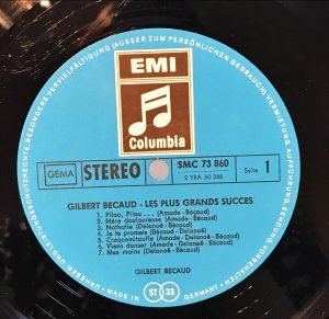 Gilbert Bécaud ‎– Les Plus Grand Succes LP Plak - Görsel 3