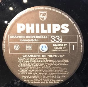 Chansons De Révolte LP Plak - Görsel 3
