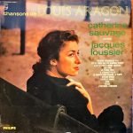 Catherine Sauvage Avec Jacques Loussier ‎– Chansons De Louis Aragon LP Plak