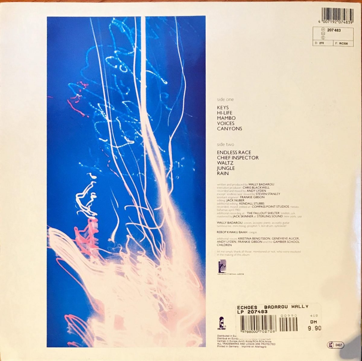 Wally Badarou ‎– Echoes LP Plak - Görsel 2