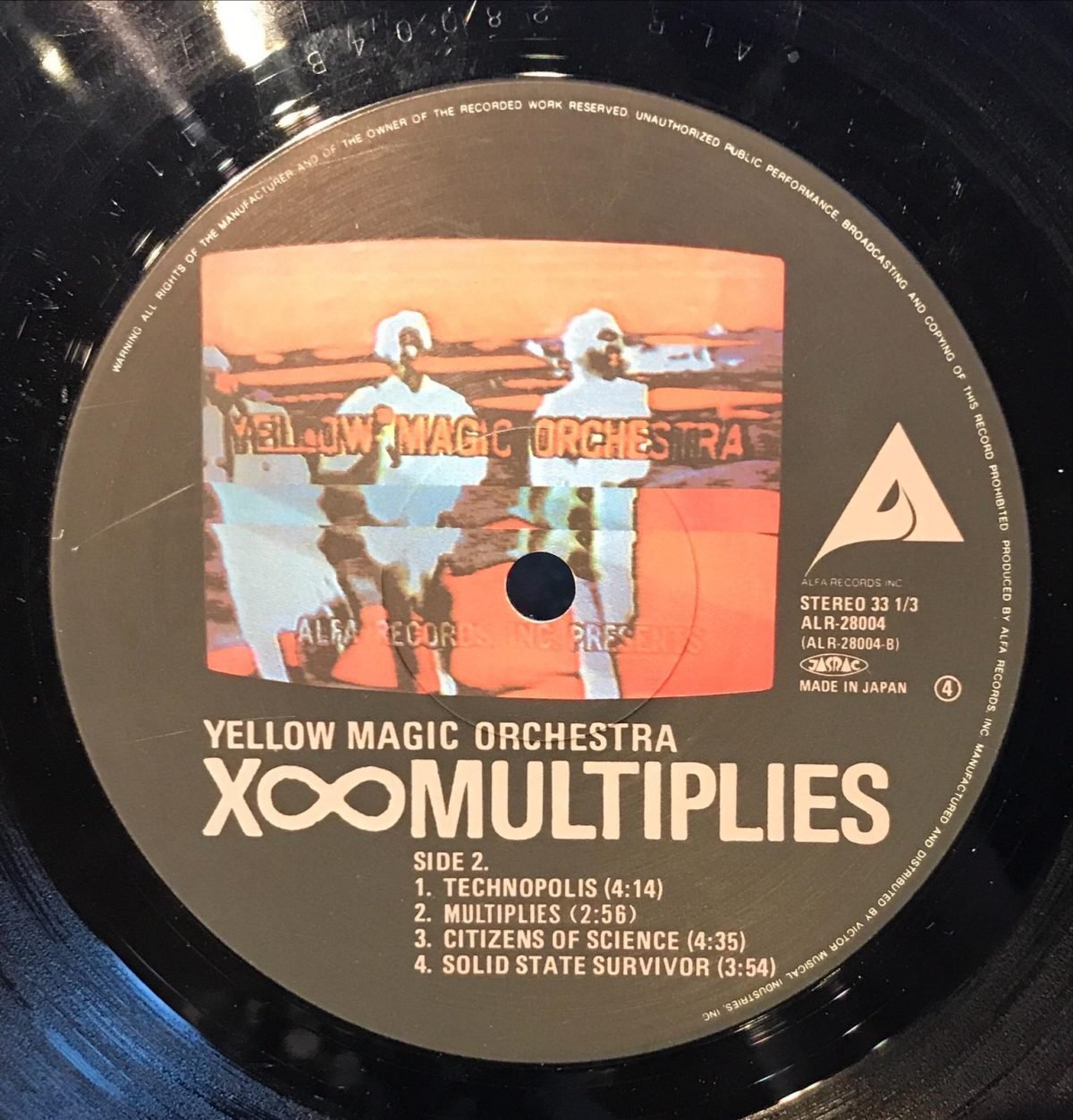 Yellow Magic Orchestra ‎– X∞Multiplies LP Plak - Görsel 3