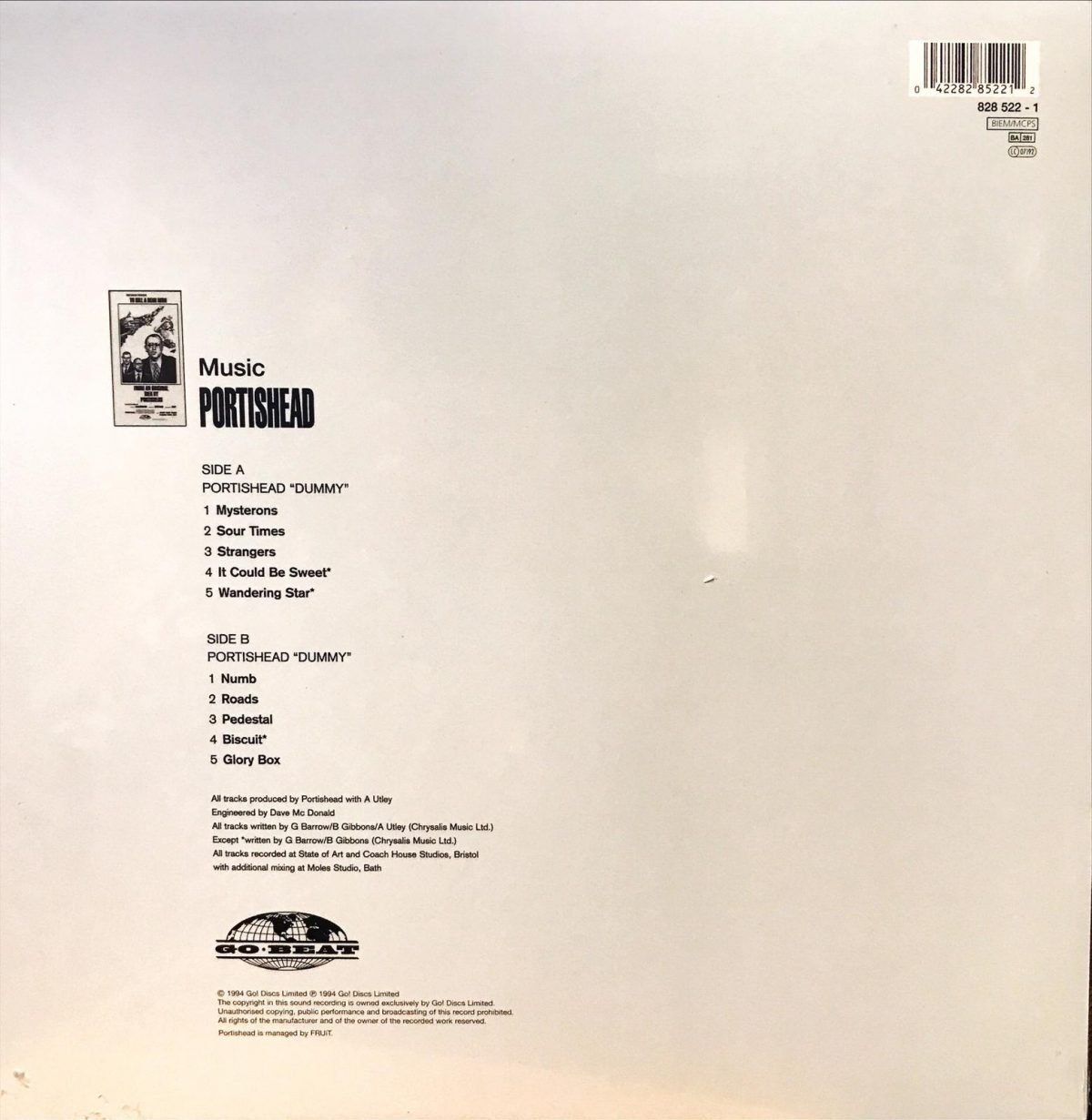 Portishead ‎– Dummy LP Sıfır Plak - Görsel 2