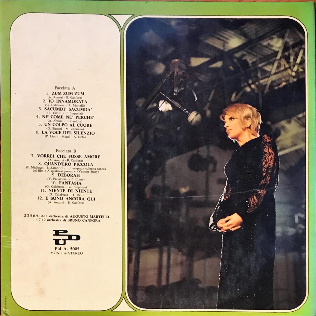 Mina ‎– Canzonissima '68 LP Plak - Görsel 3