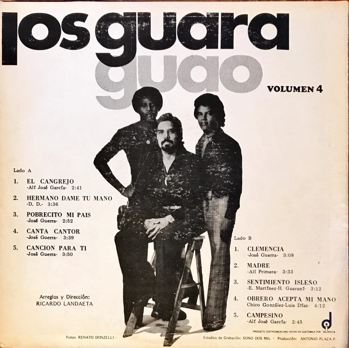Los Guaraguao ‎– Los Guaraguao Vol.4 LP Plak - Görsel 2