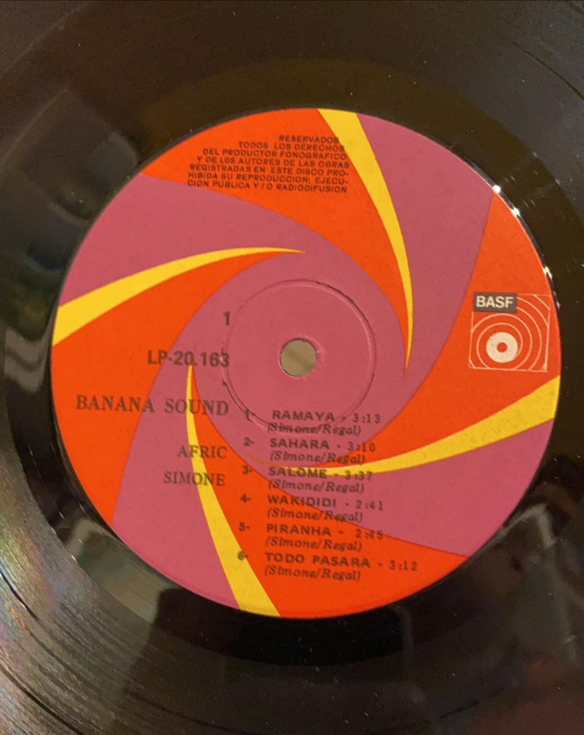 Afric Simone ‎– Banana Sound LP Plak - Görsel 2
