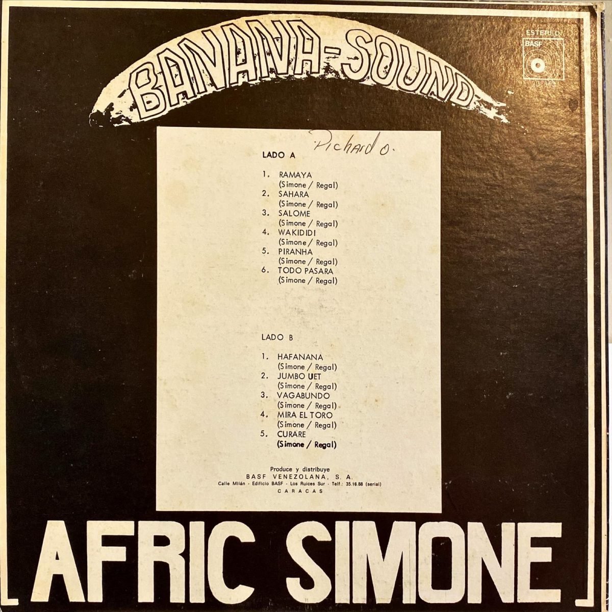 Afric Simone ‎– Banana Sound LP Plak - Görsel 4