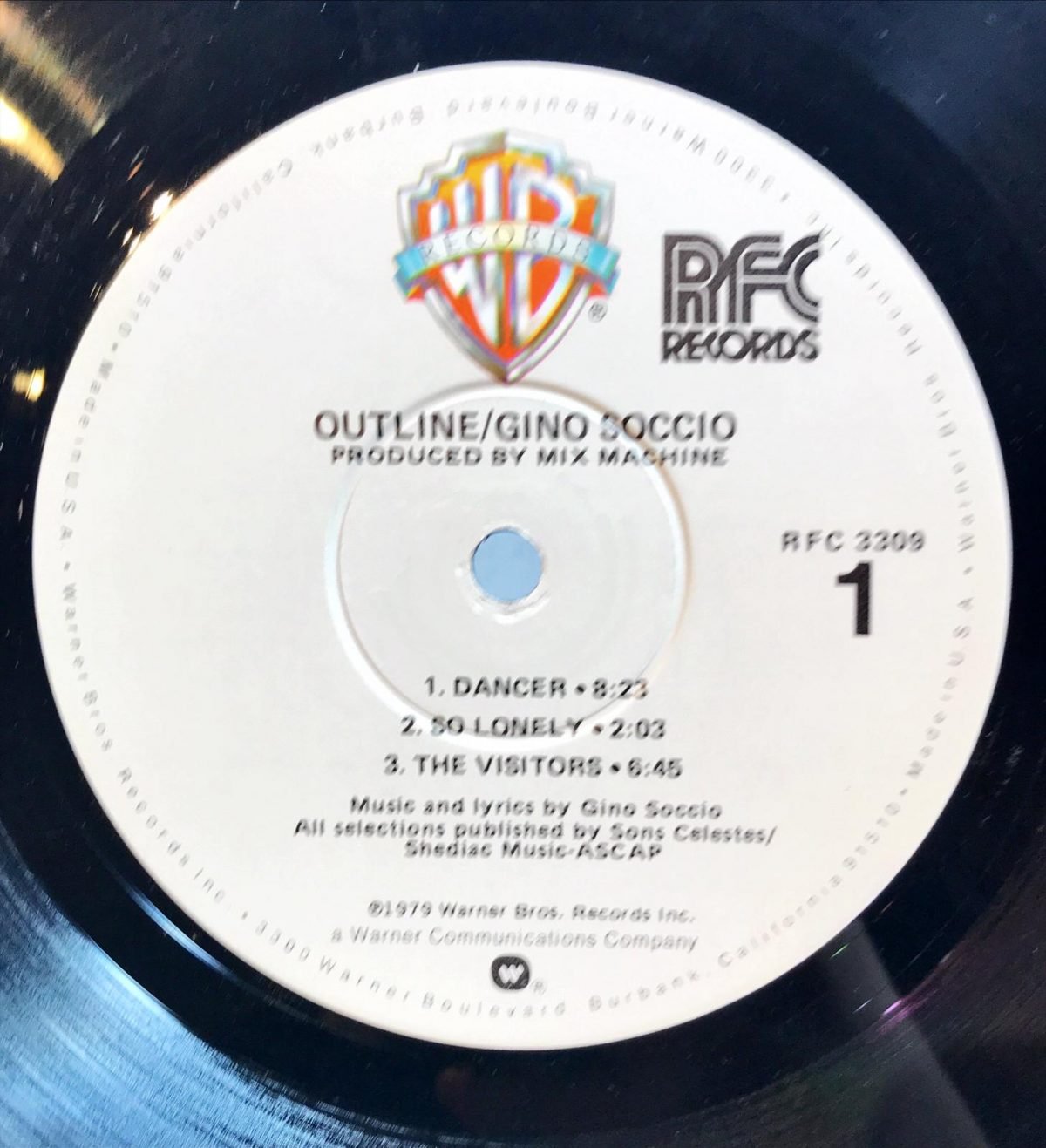 Gino Soccio ‎– Outline LP Plak - Görsel 3