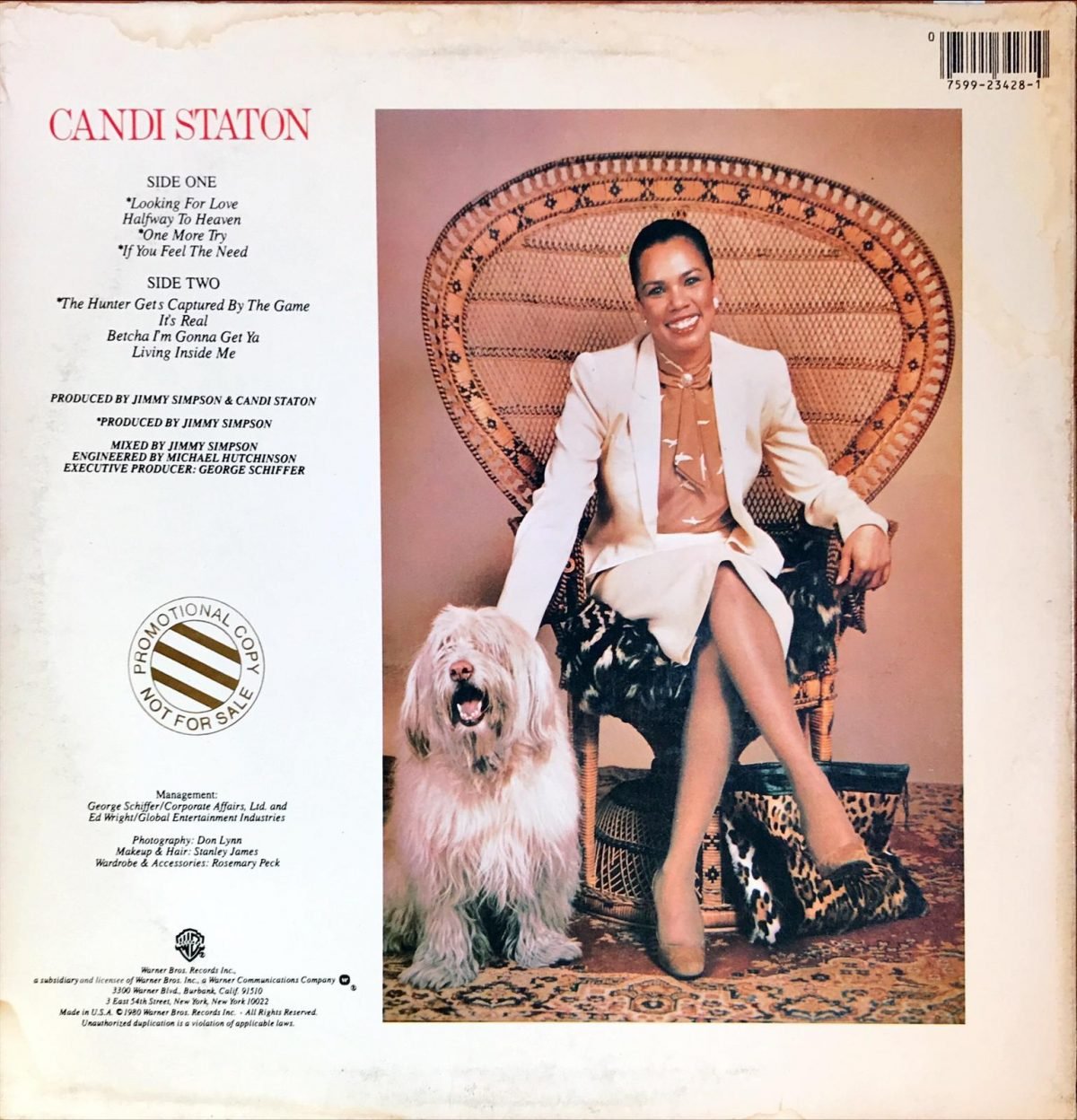Candi Staton ‎– Candi Staton LP Plak - Görsel 3