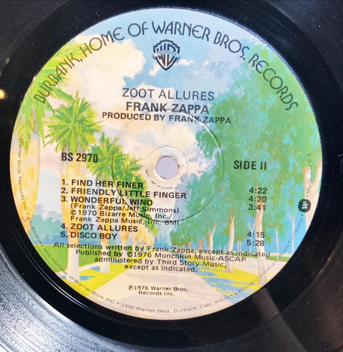 Frank Zappa ‎– Zoot Allures LP Plak - Görsel 2