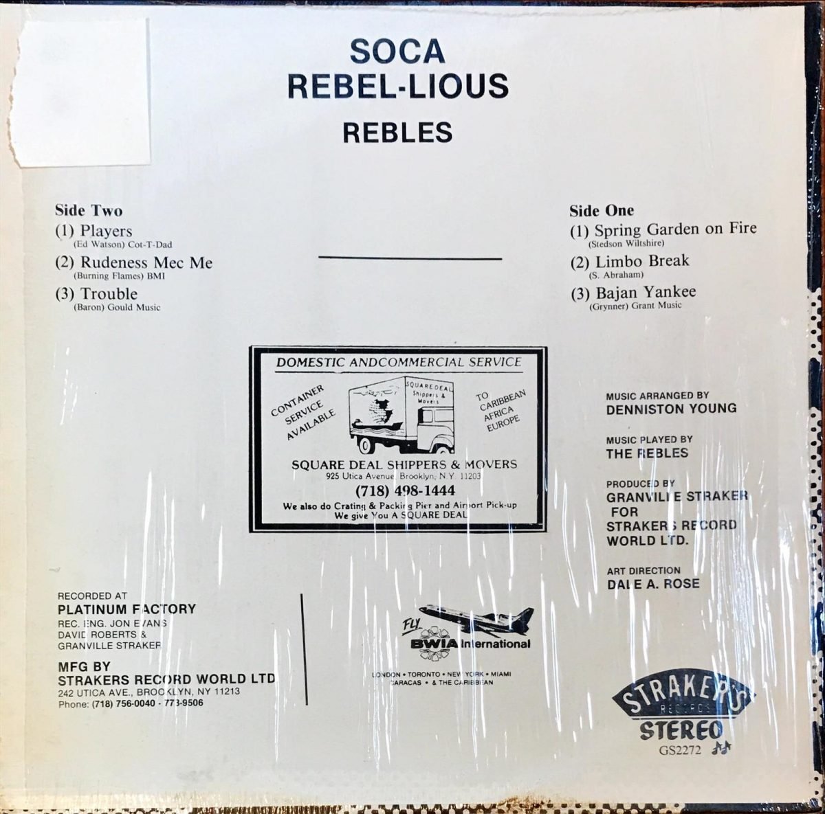 The Rebles ‎– Rebellious LP Plak - Görsel 2
