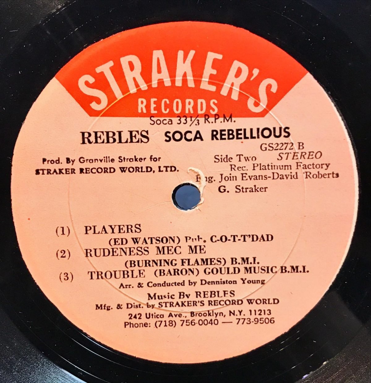 The Rebles ‎– Rebellious LP Plak - Görsel 3