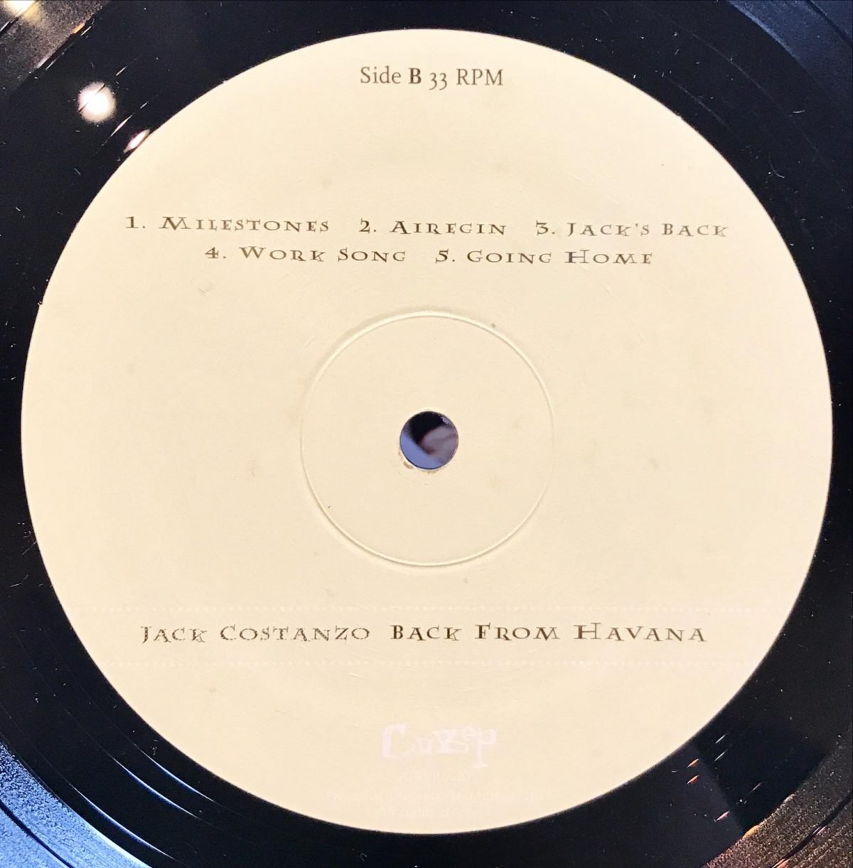 Jack Costanzo ‎– Back From Havana  LP Plak - Görsel 2