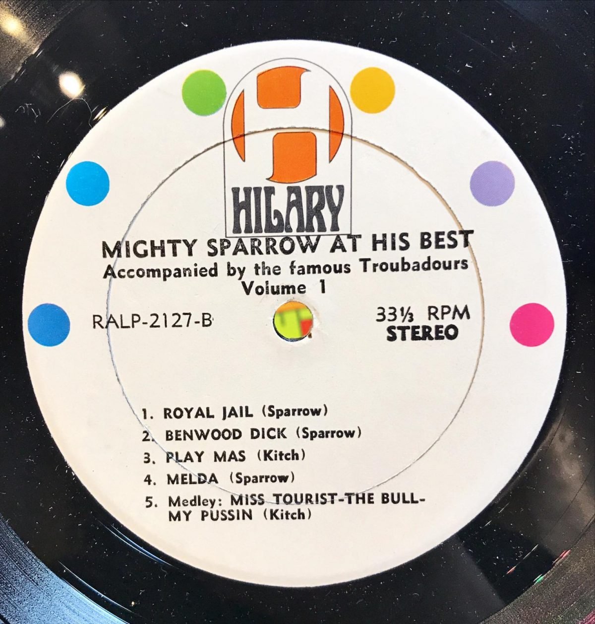 Mighty Sparrow ‎– Mighty Sparrow At His Best Vol.1 LP Plak - Görsel 2