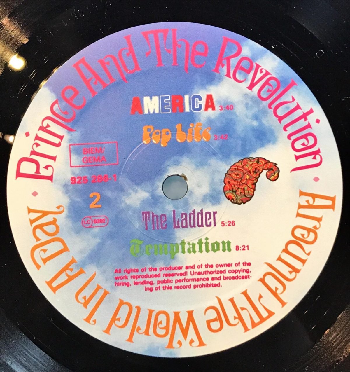 Prince And The Revolution ‎– Around The World In A Day LP Plak - Görsel 2