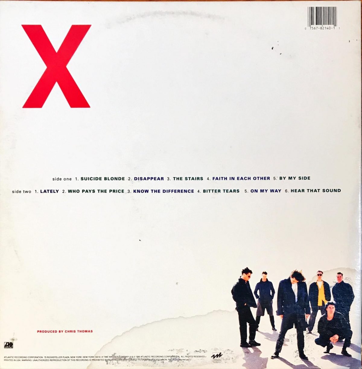 INXS ‎– X LP Plak - Görsel 3
