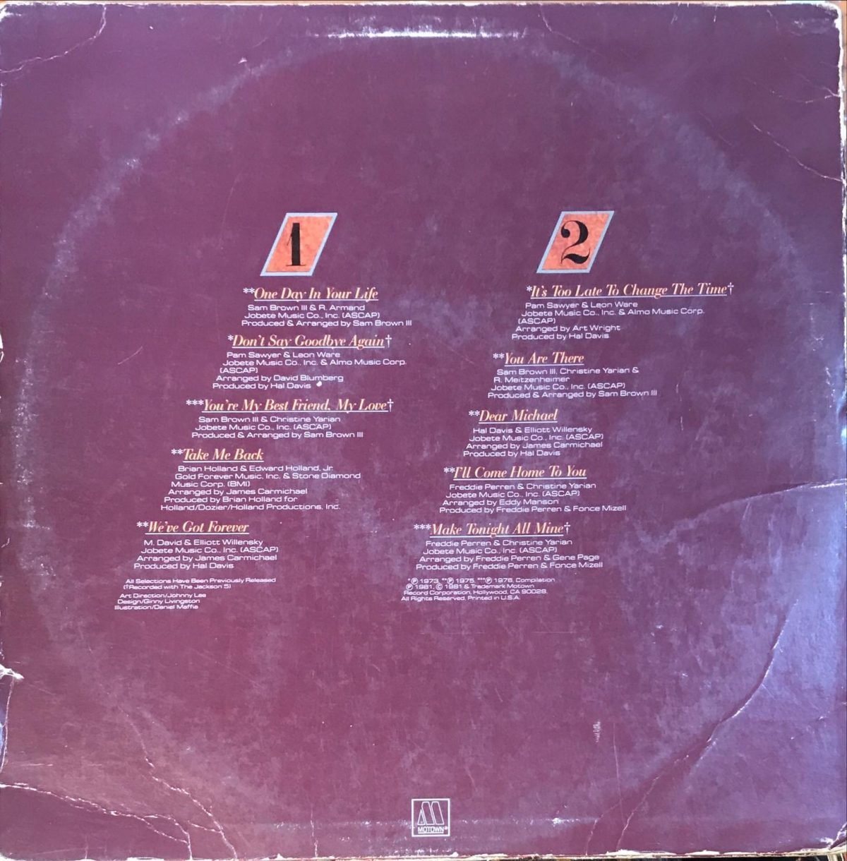 Michael Jackson ‎– One Day In Your Life LP Plak - Görsel 2