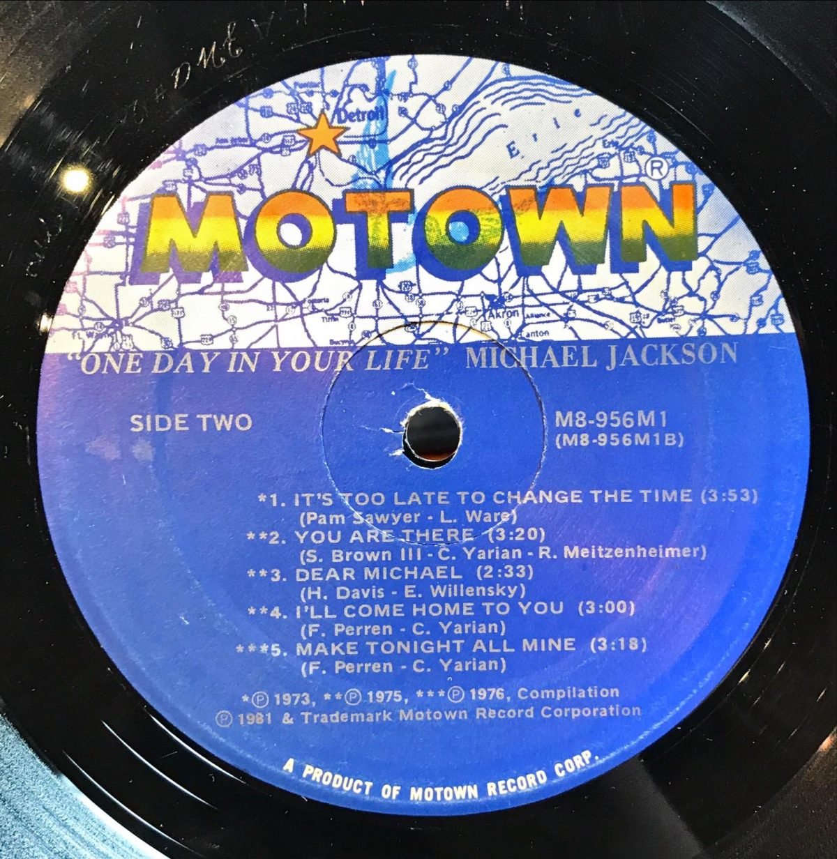 Michael Jackson ‎– One Day In Your Life LP Plak - Görsel 3