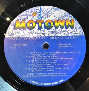 Michael Jackson ‎– One Day In Your Life LP Plak - Görsel 3