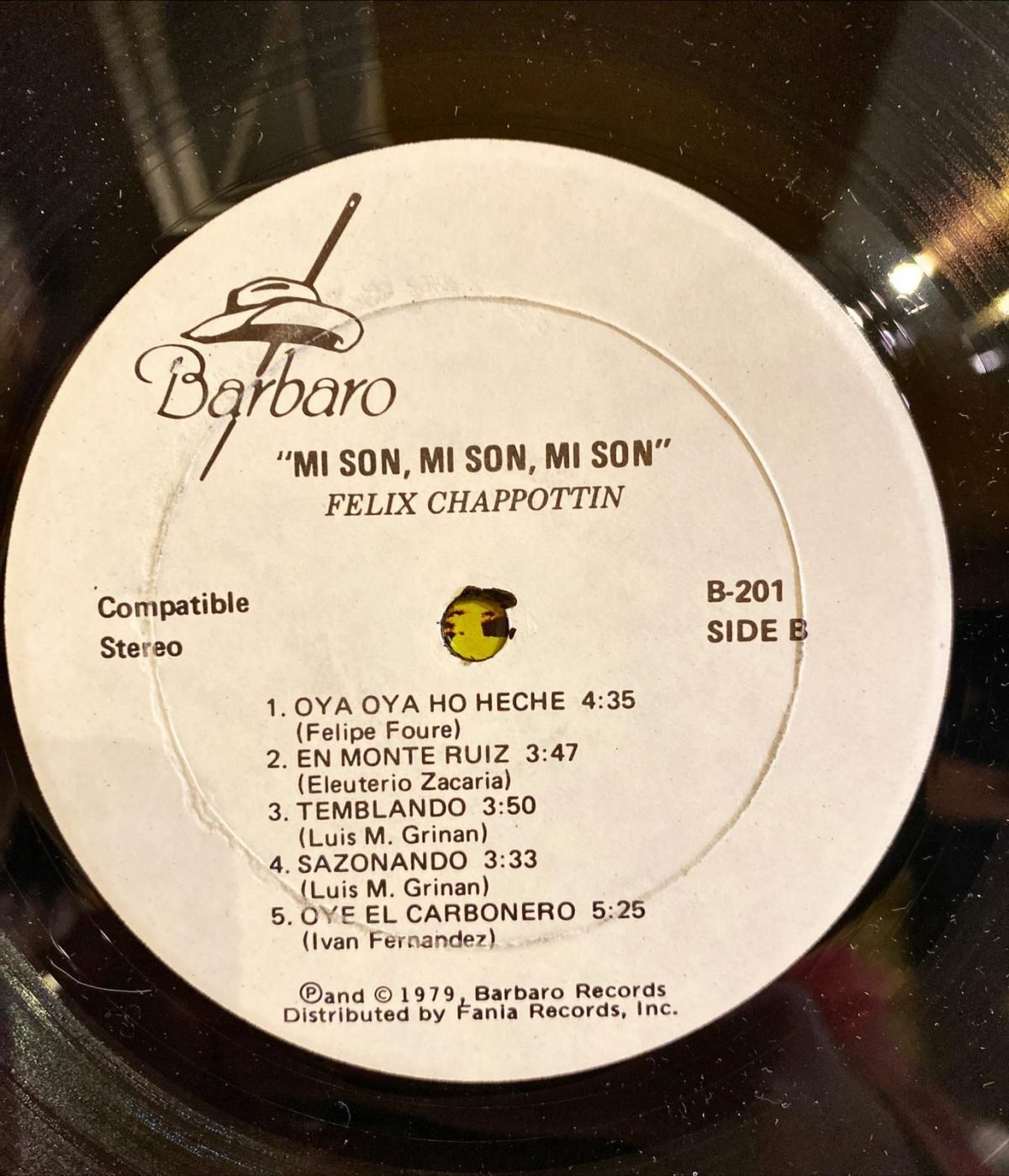 Felix Chappottín Canta: Miguelito Cuní Y Ignacio Carrillo ‎– Mi Son Mi Son Mi Son LP Plak - Görsel 4