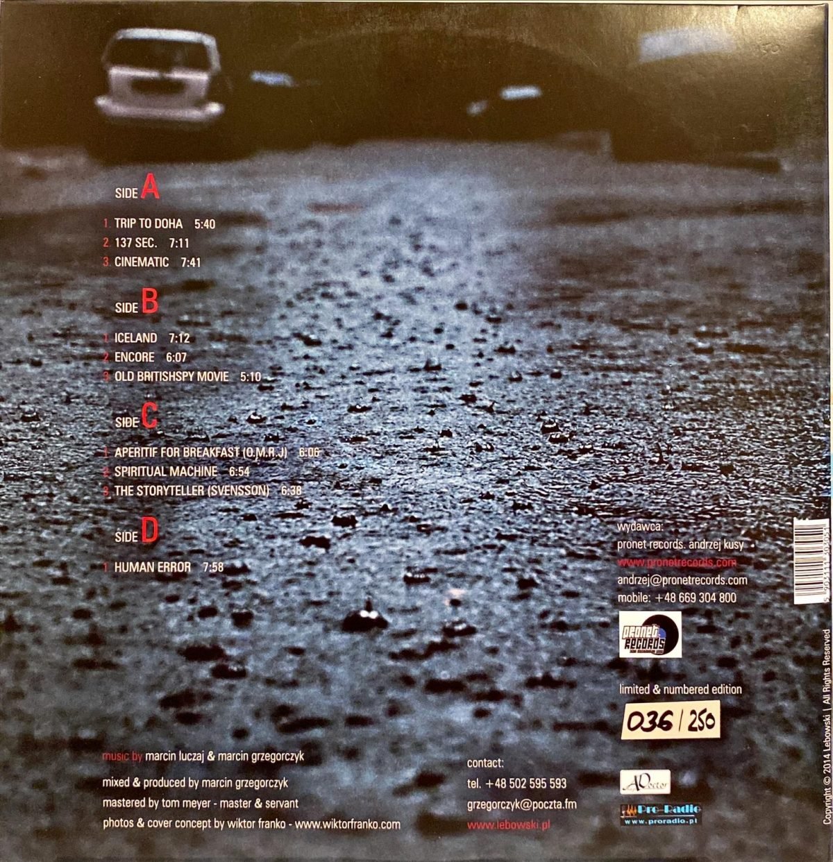 Lebowski ‎– Cinematic 2xLP Plak - Görsel 2