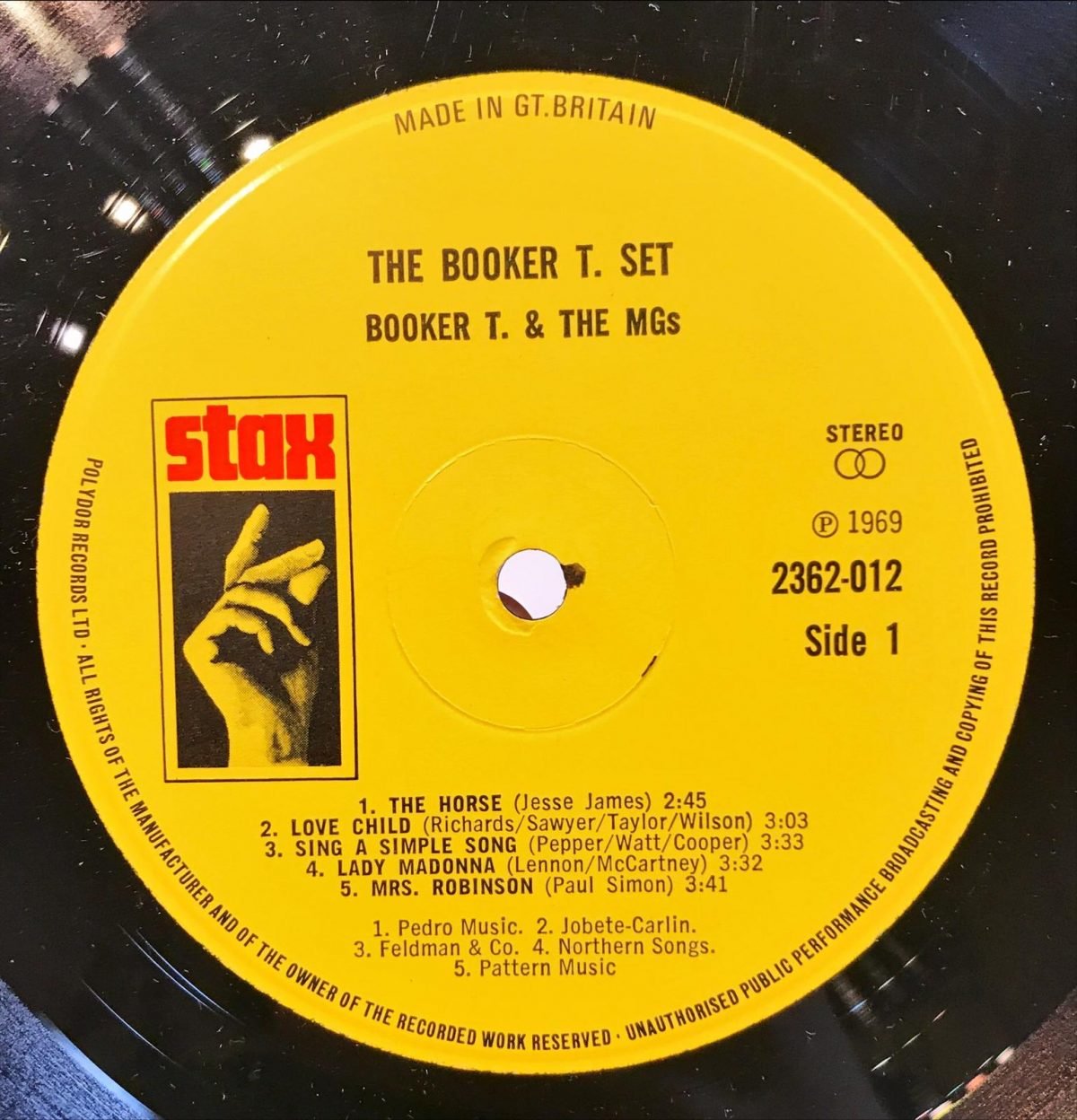 Booker T & The MG's ‎– The Booker T. Set LP Plak - Görsel 3