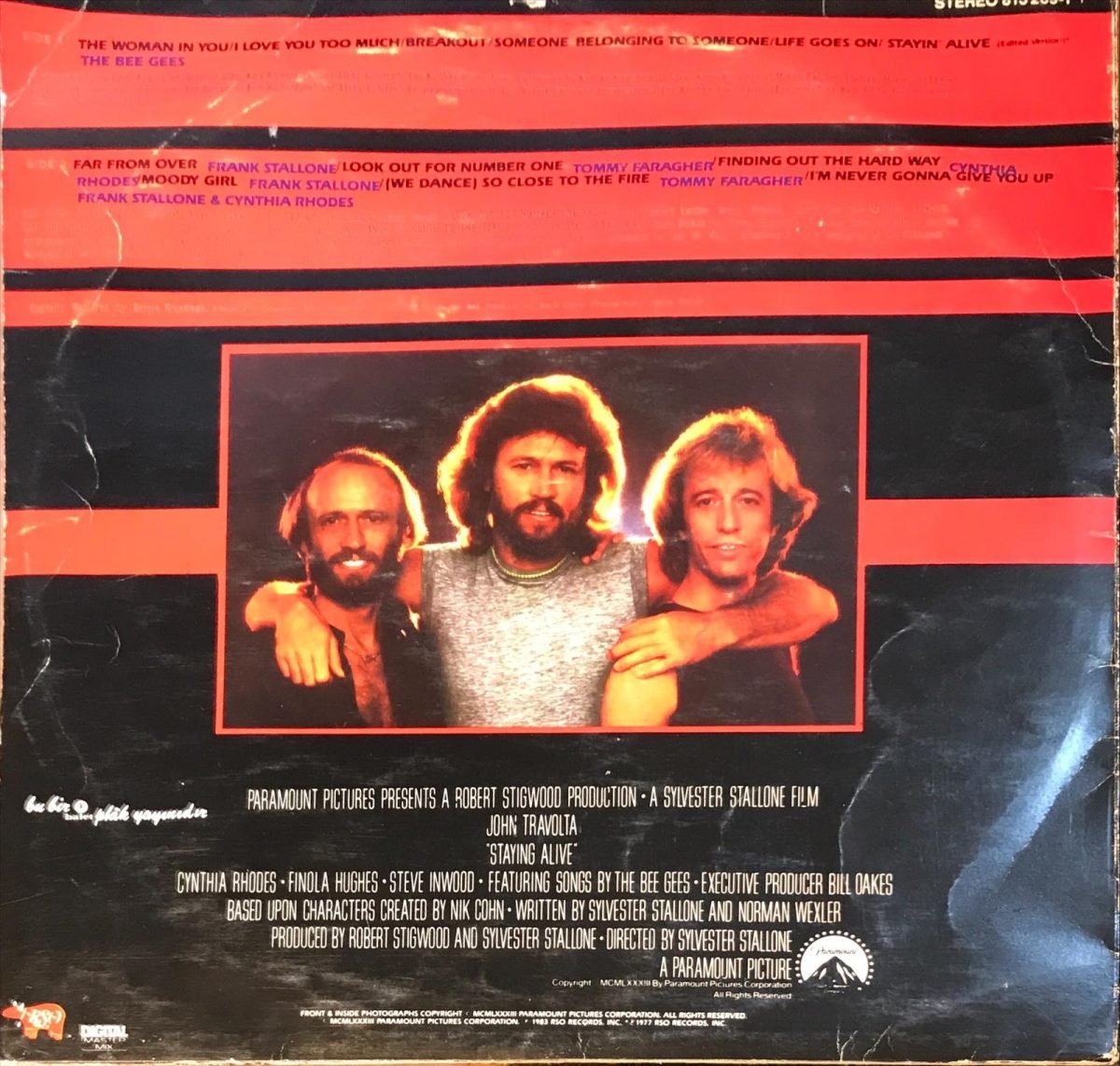 The Original Motion Picture Soundtrack - Staying Alive LP Plak - Görsel 2