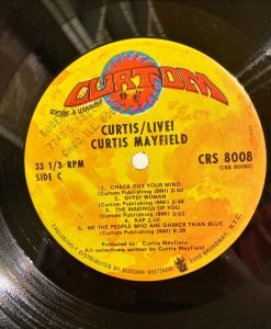 Curtis Mayfield ‎– Curtis / Live! 2LP Plak - Görsel 4