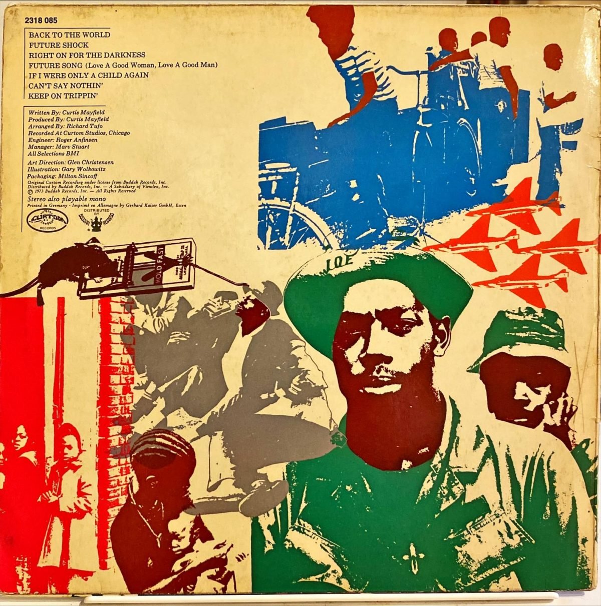 Curtis Mayfield ‎– Back To The World LP Plak - Görsel 2