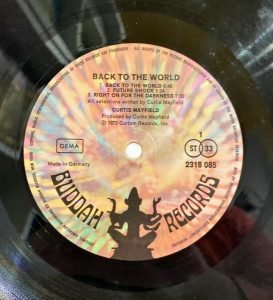 Curtis Mayfield ‎– Back To The World LP Plak - Görsel 3
