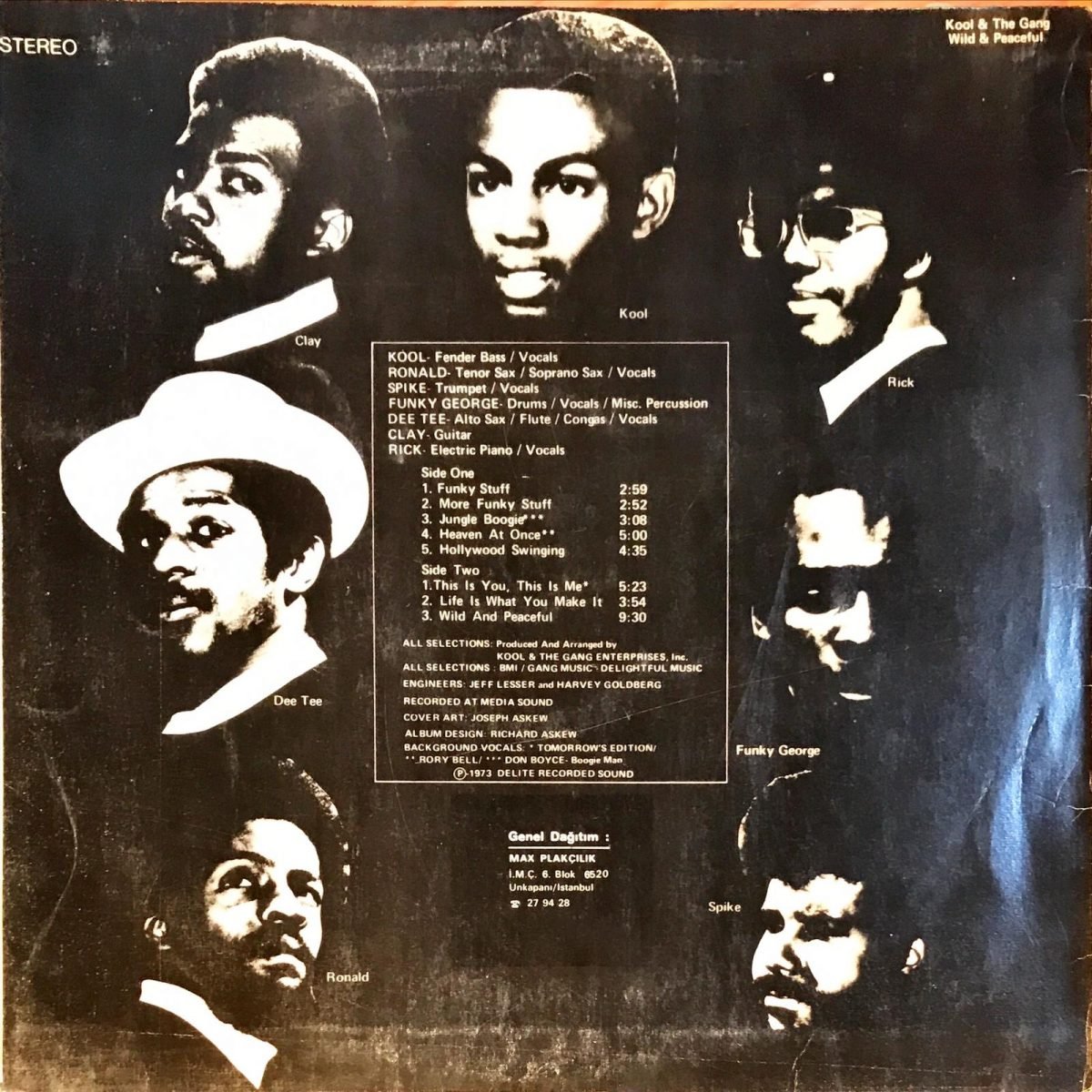 Kool & The Gang ‎– Wild And Peaceful LP Plak - Görsel 2