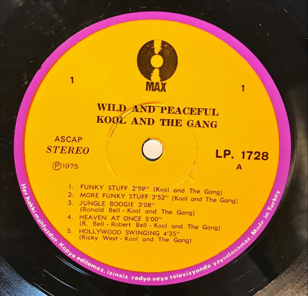 Kool & The Gang ‎– Wild And Peaceful LP Plak - Görsel 3