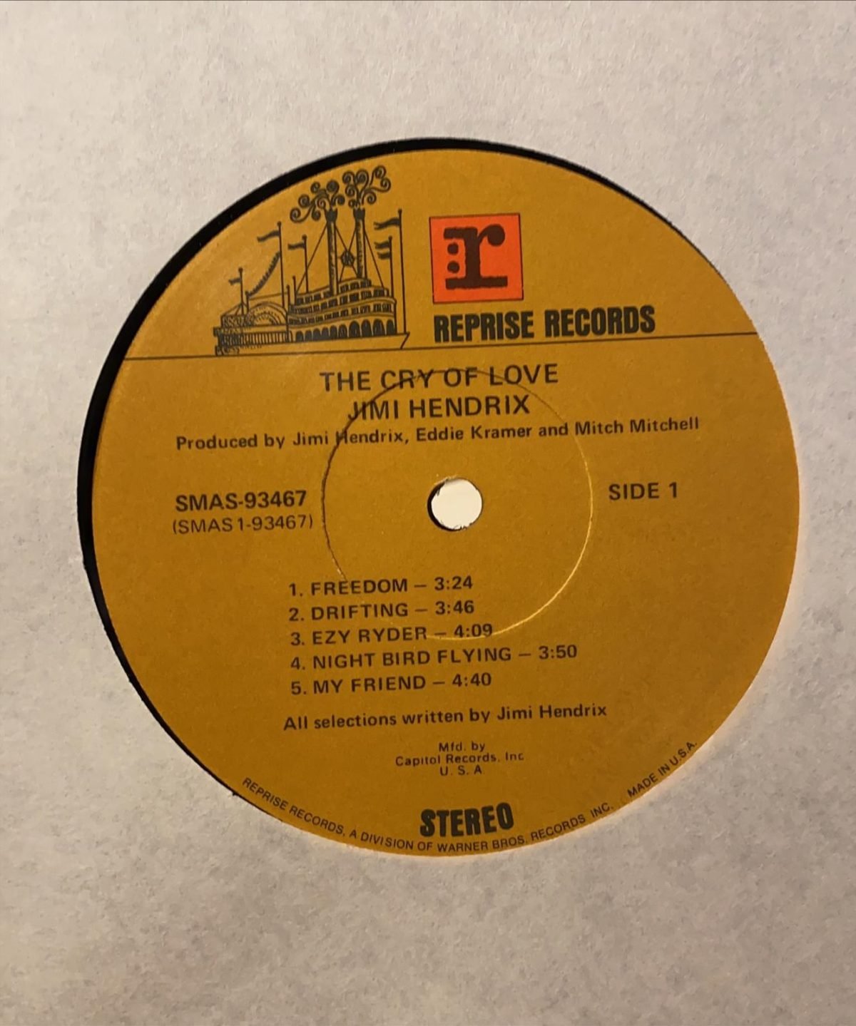 Jimi Hendrix ‎– The Cry Of Love LP Plak - Görsel 3