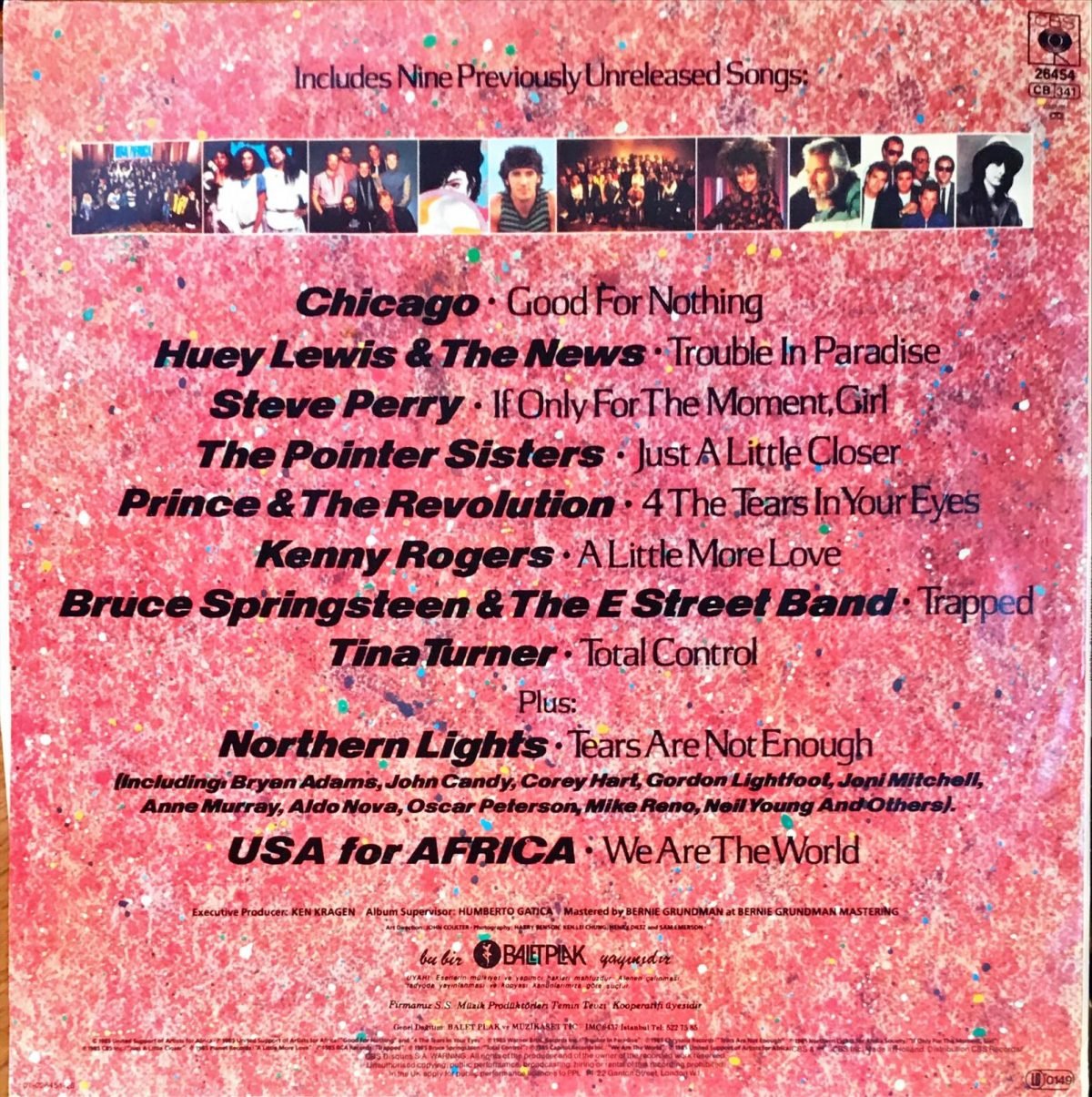USA For Africa ‎– We Are The World LP Plak - Görsel 2