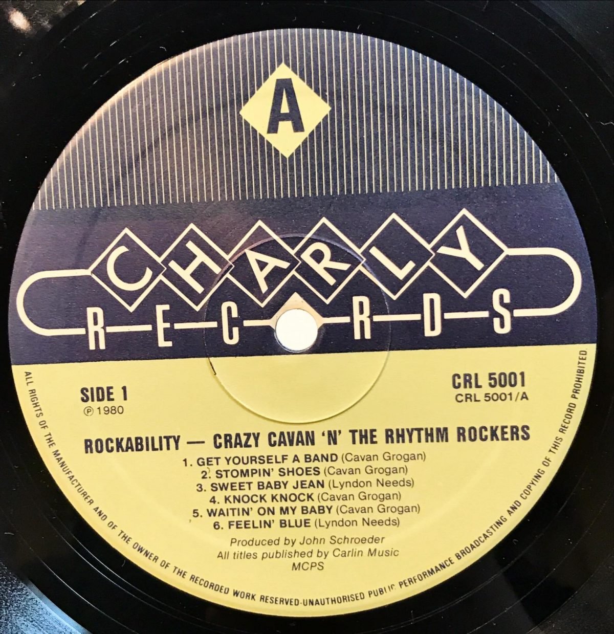 Crazy Cavan And The Rhythm Rockers ‎– Rockability LP Plak - Görsel 3