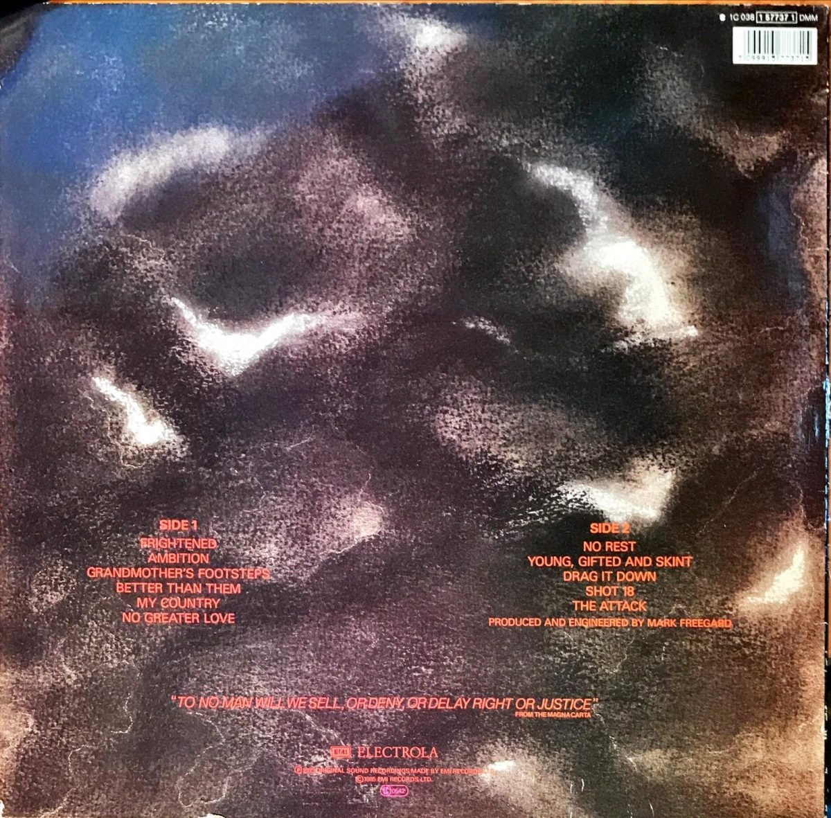 New Model Army ‎– No Rest For The Wicked LP Plak - Görsel 3