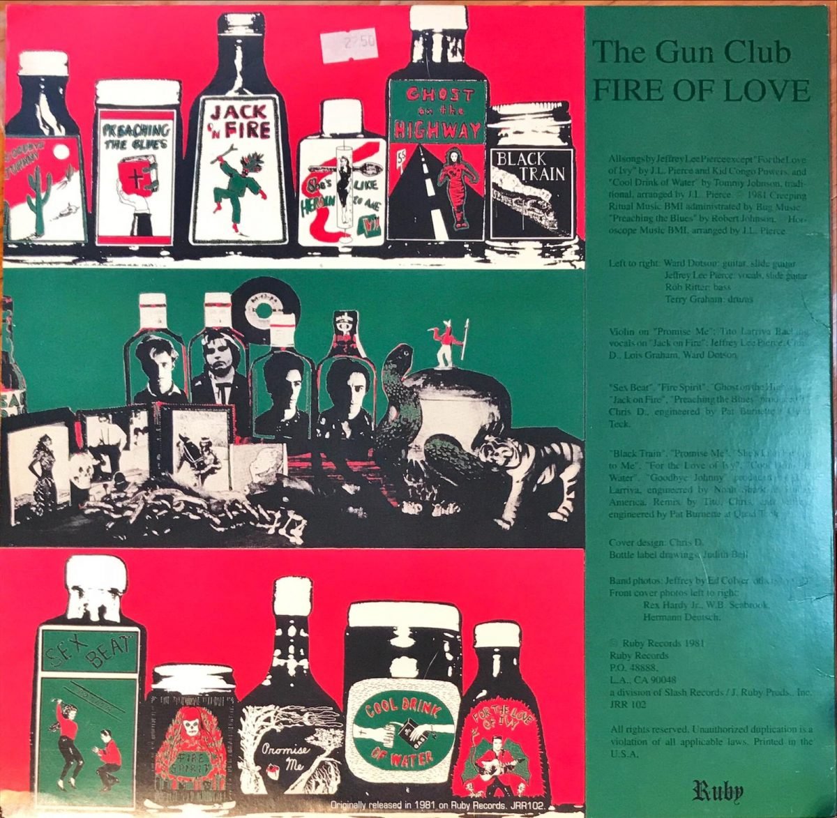 The Gun Club ‎– Fire Of Love LP Plak - Görsel 3