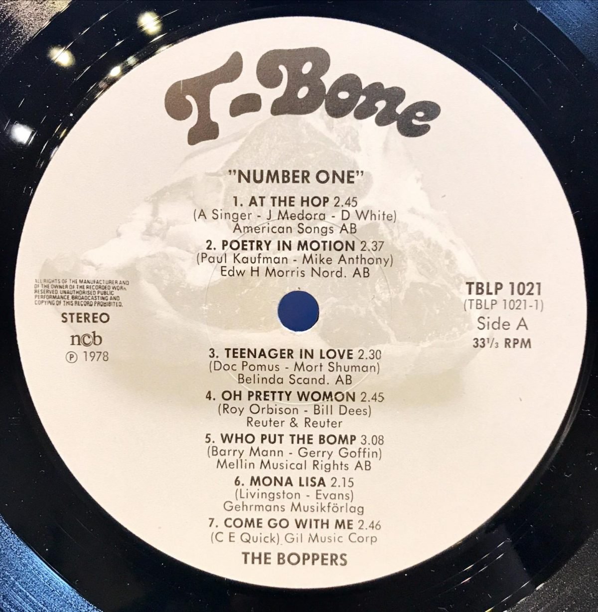 The Boppers ‎– The Boppers Number : 1 LP Plak - Görsel 2