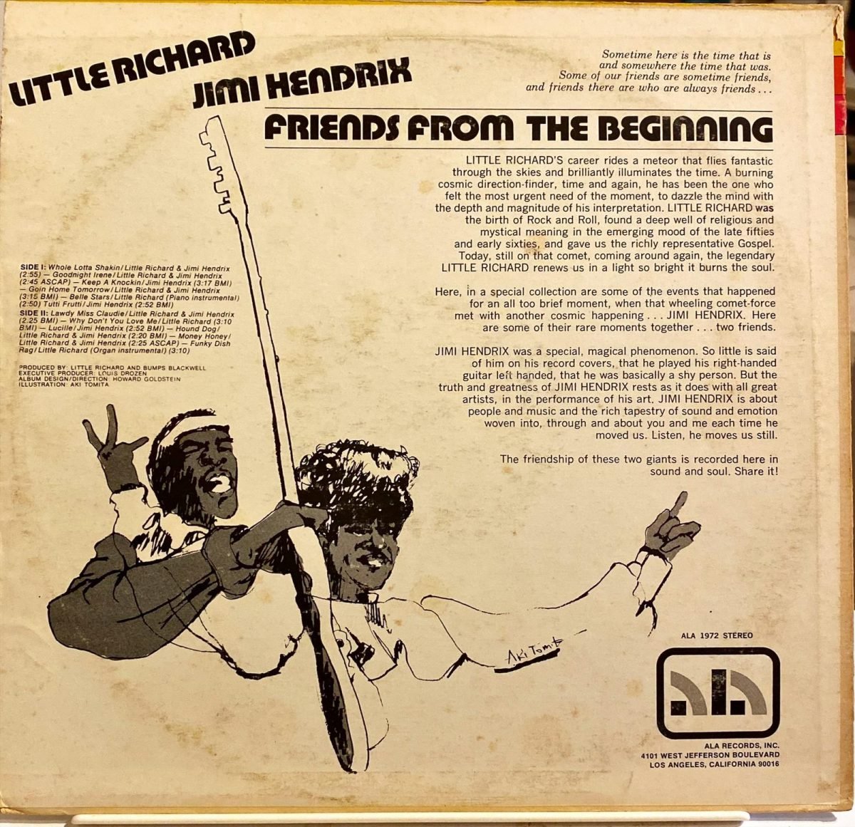 Little Richard / Jimi Hendrix ‎– Friends - From The Beginning LP Plak - Görsel 4