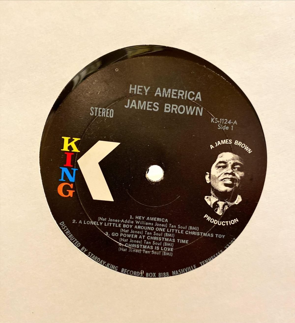 James Brown ‎– Hey America LP Plak - Görsel 3