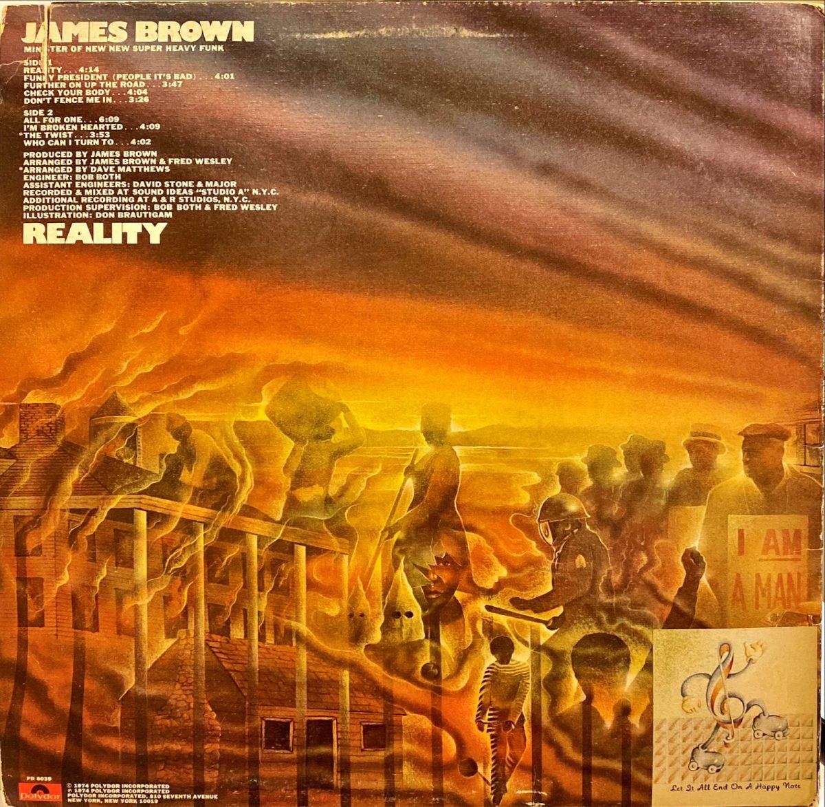James Brown ‎– Reality LP Plak - Görsel 2
