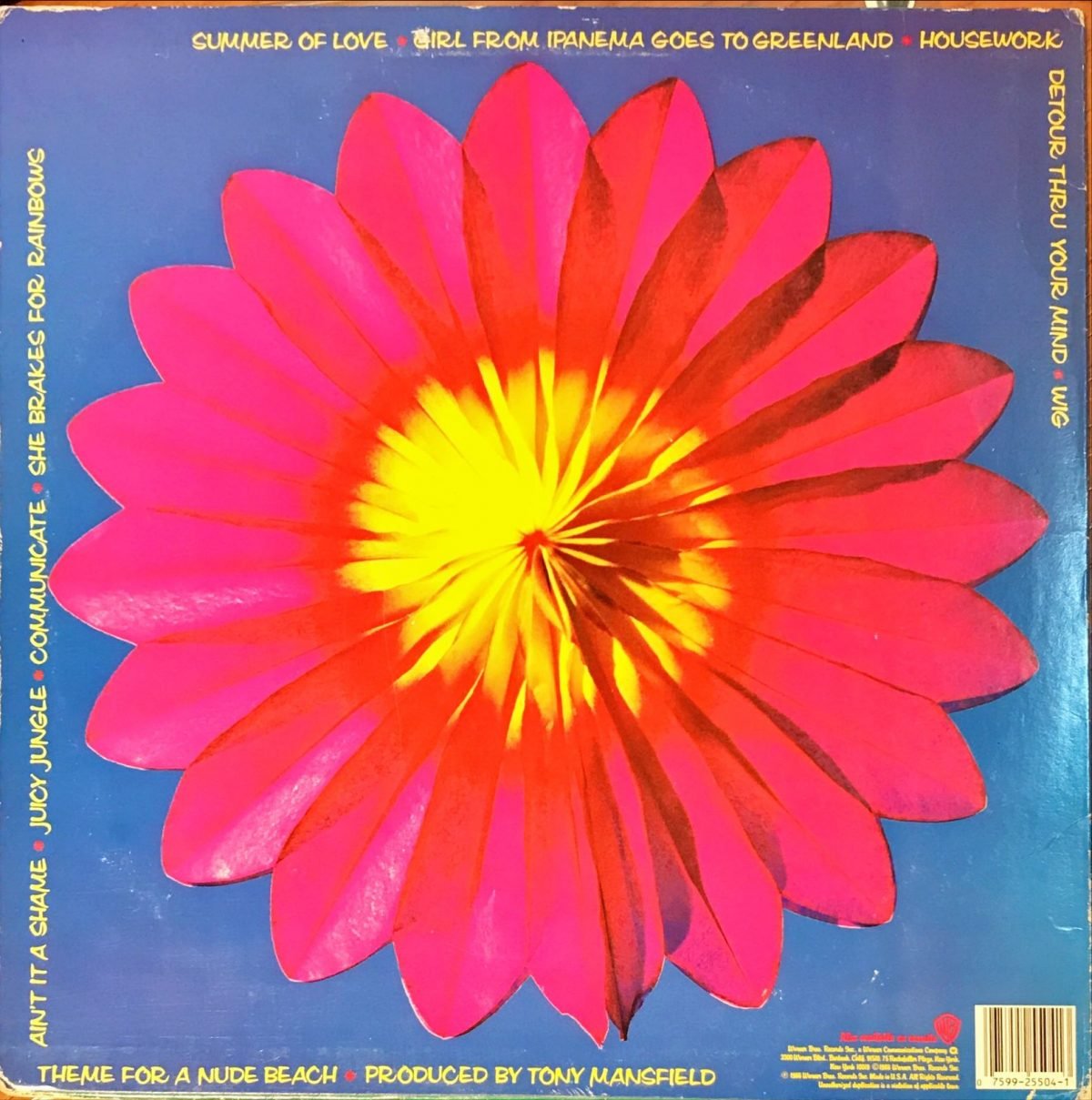 The B-52's ‎– Bouncing Off The Satellites LP Plak - Görsel 3