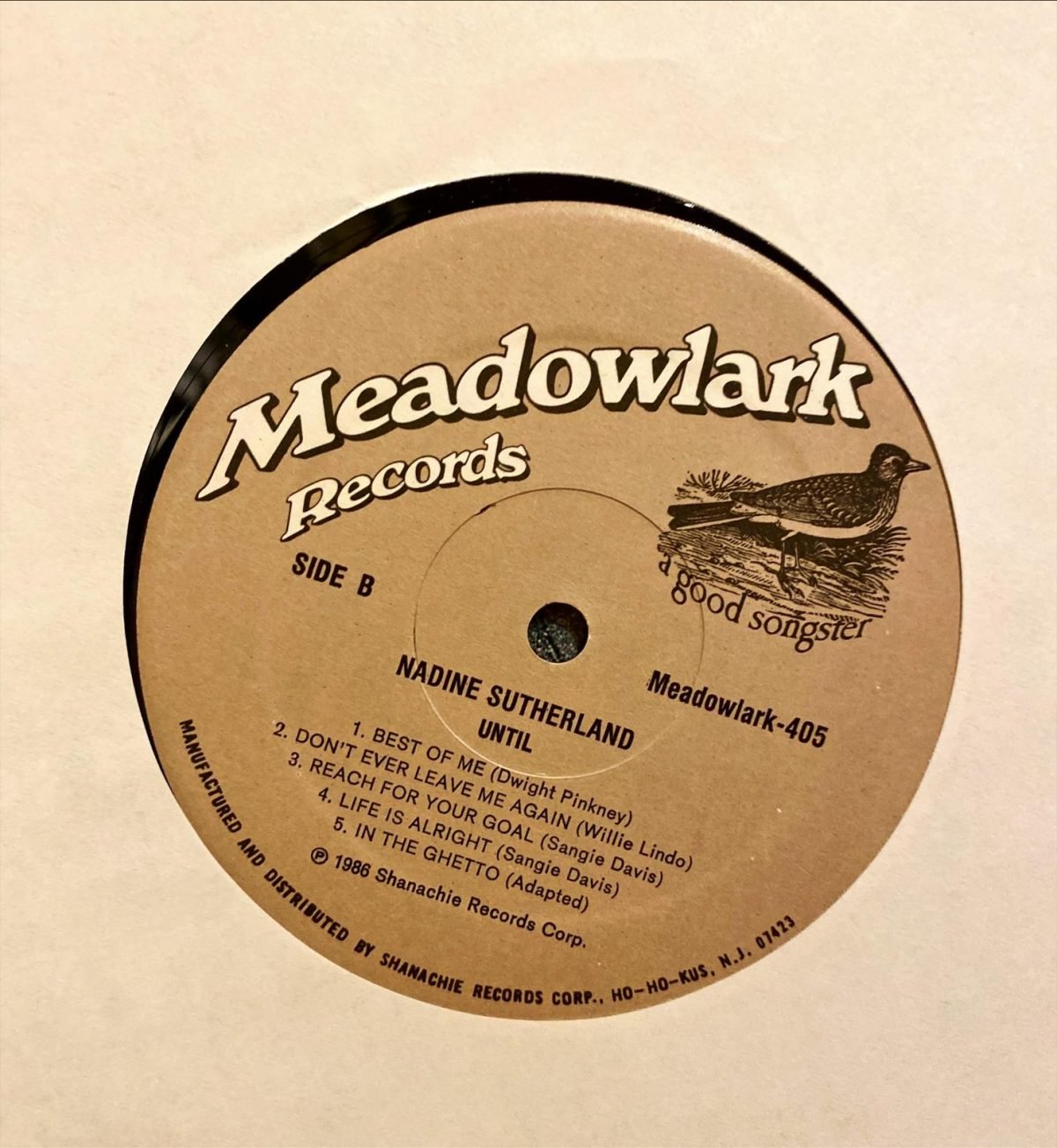 Nadine Sutherland ‎– Until LP Plak - Görsel 3
