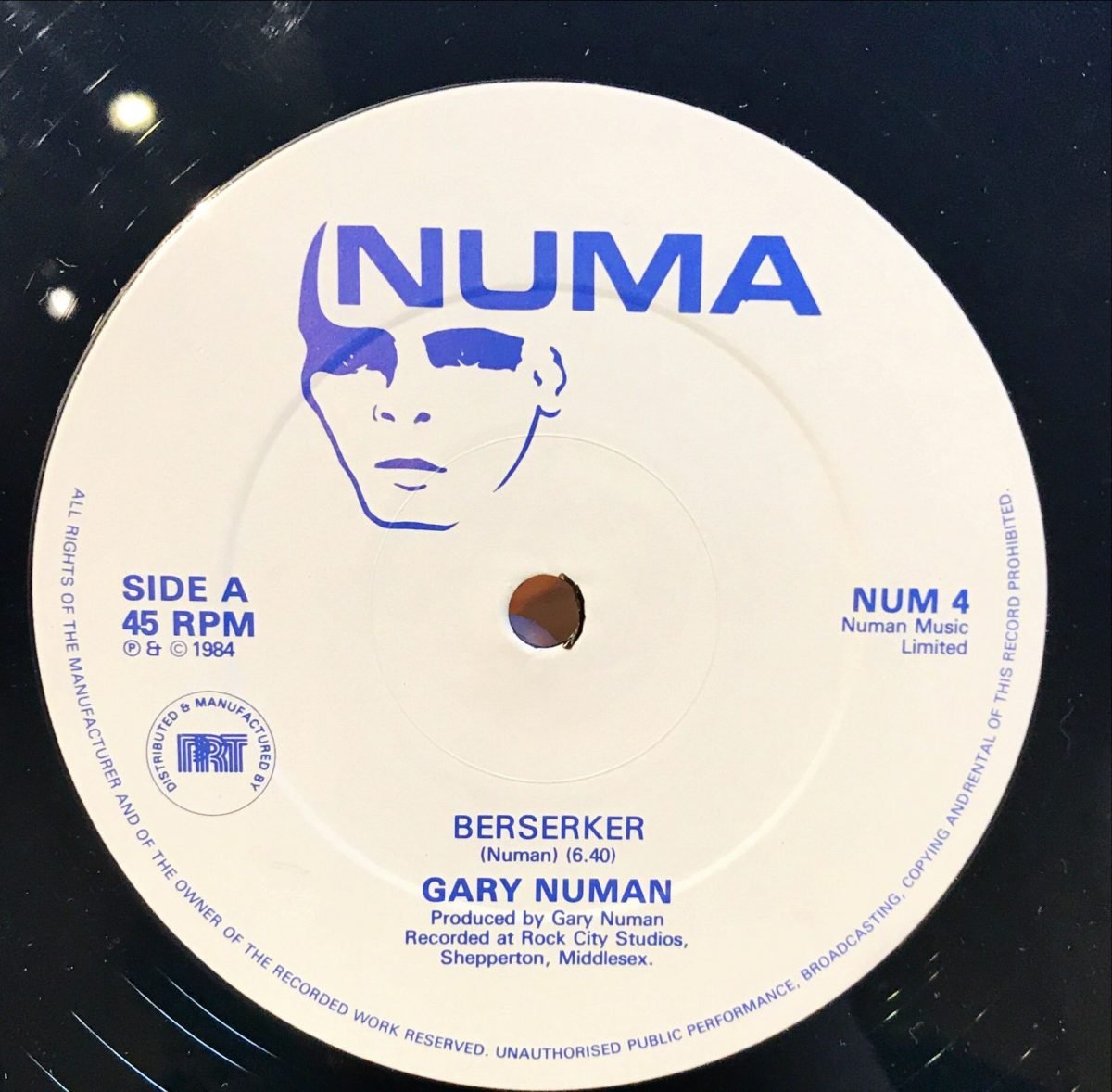 Gary Numan ‎– Berserker Maxi Single Plak - Görsel 2